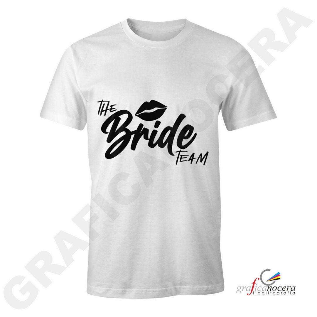 T-Shirt TEAM BRIDE mod. 4 addio al Nubilato Matrimonio divertente amiche della sposa