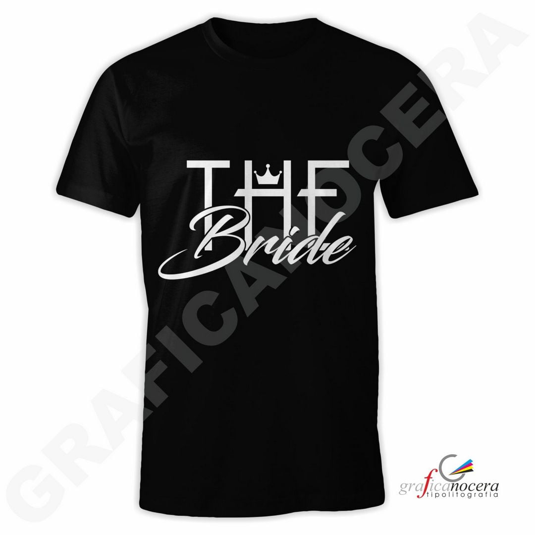 T-Shirt THE BRIDE mod. 3 addio al Nubilato Matrimonio divertente futura sposa party