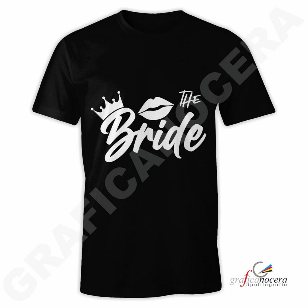 T-Shirt THE BRIDE mod. 4 addio al Nubilato Matrimonio divertente futura sposa party
