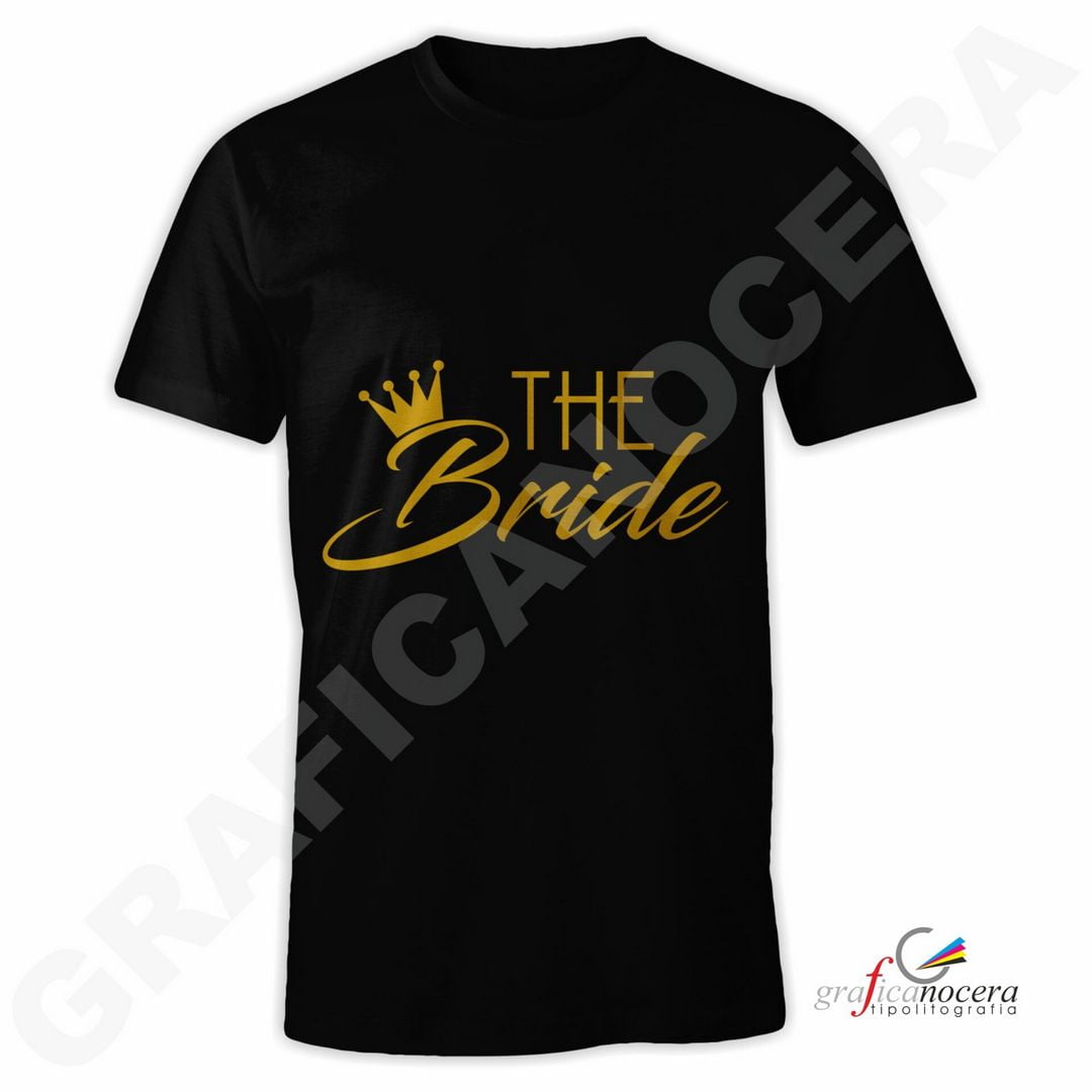 T-Shirt THE BRIDE mod. 2 addio al Nubilato Matrimonio divertente futura sposa party