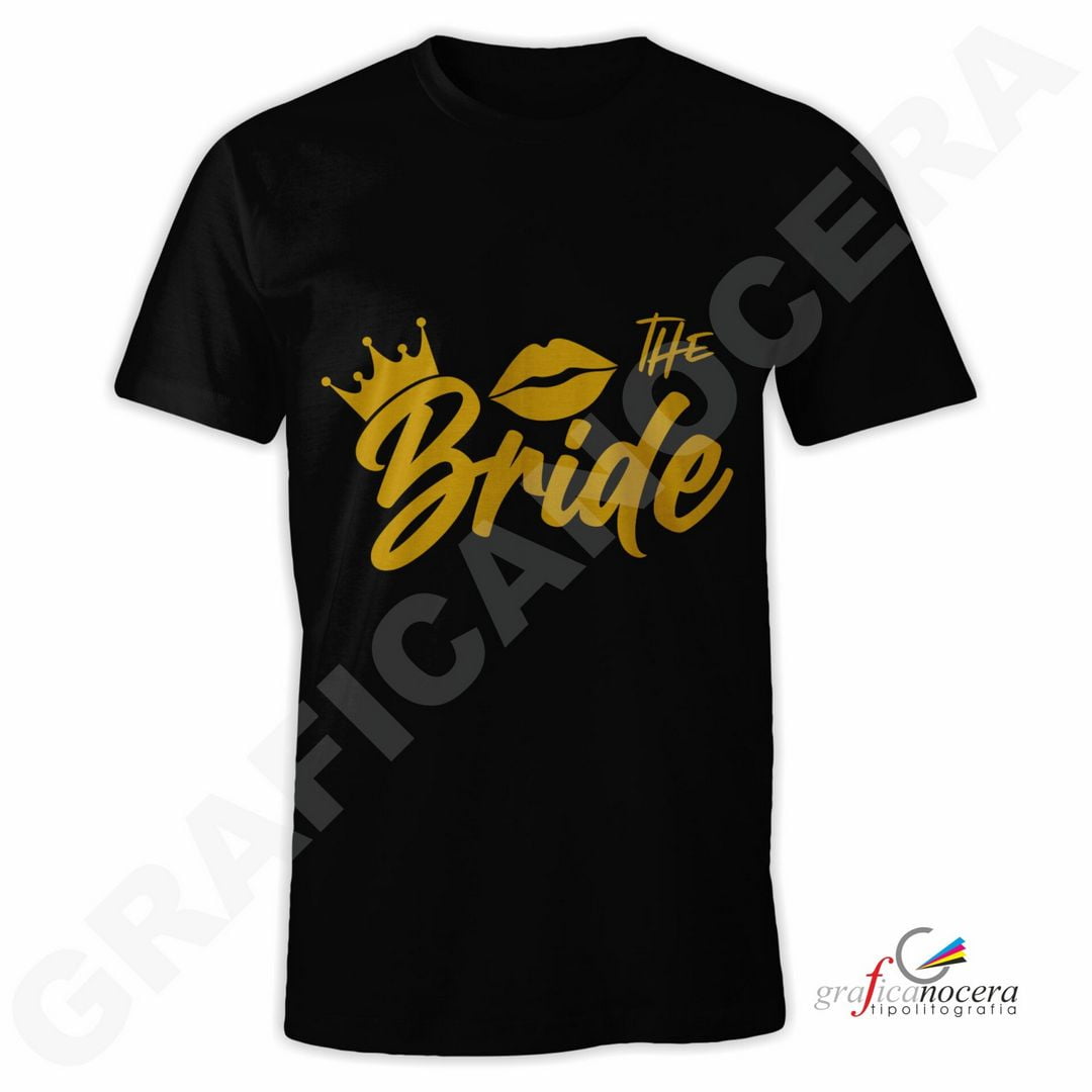 T-Shirt THE BRIDE mod. 4 addio al Nubilato Matrimonio divertente futura sposa party