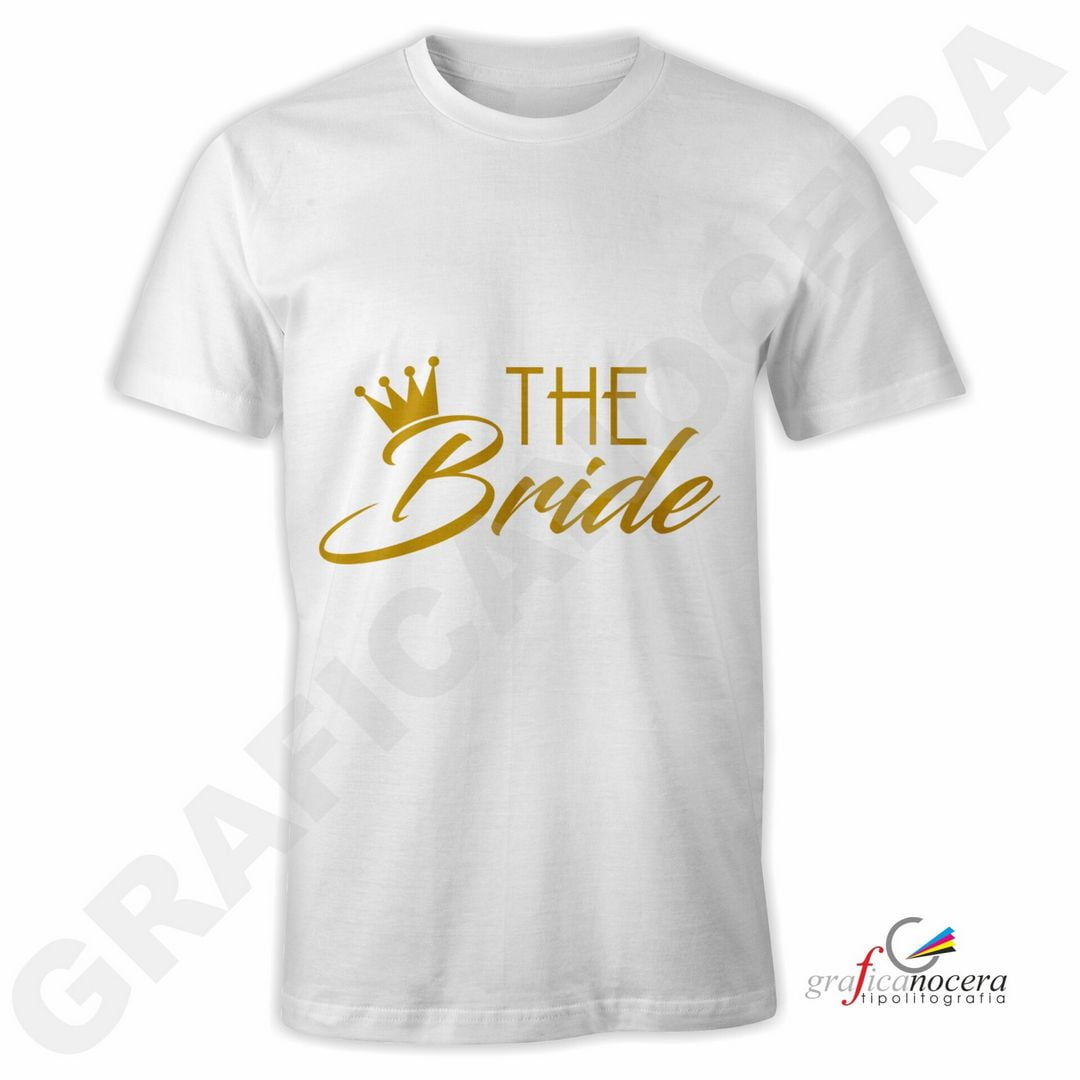 T-Shirt THE BRIDE mod. 2 addio al Nubilato Matrimonio divertente futura sposa party