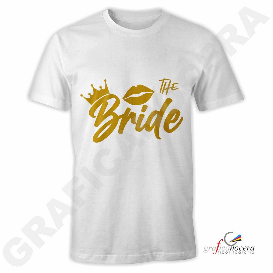 T-Shirt THE BRIDE mod. 4 addio al Nubilato Matrimonio divertente futura sposa party
