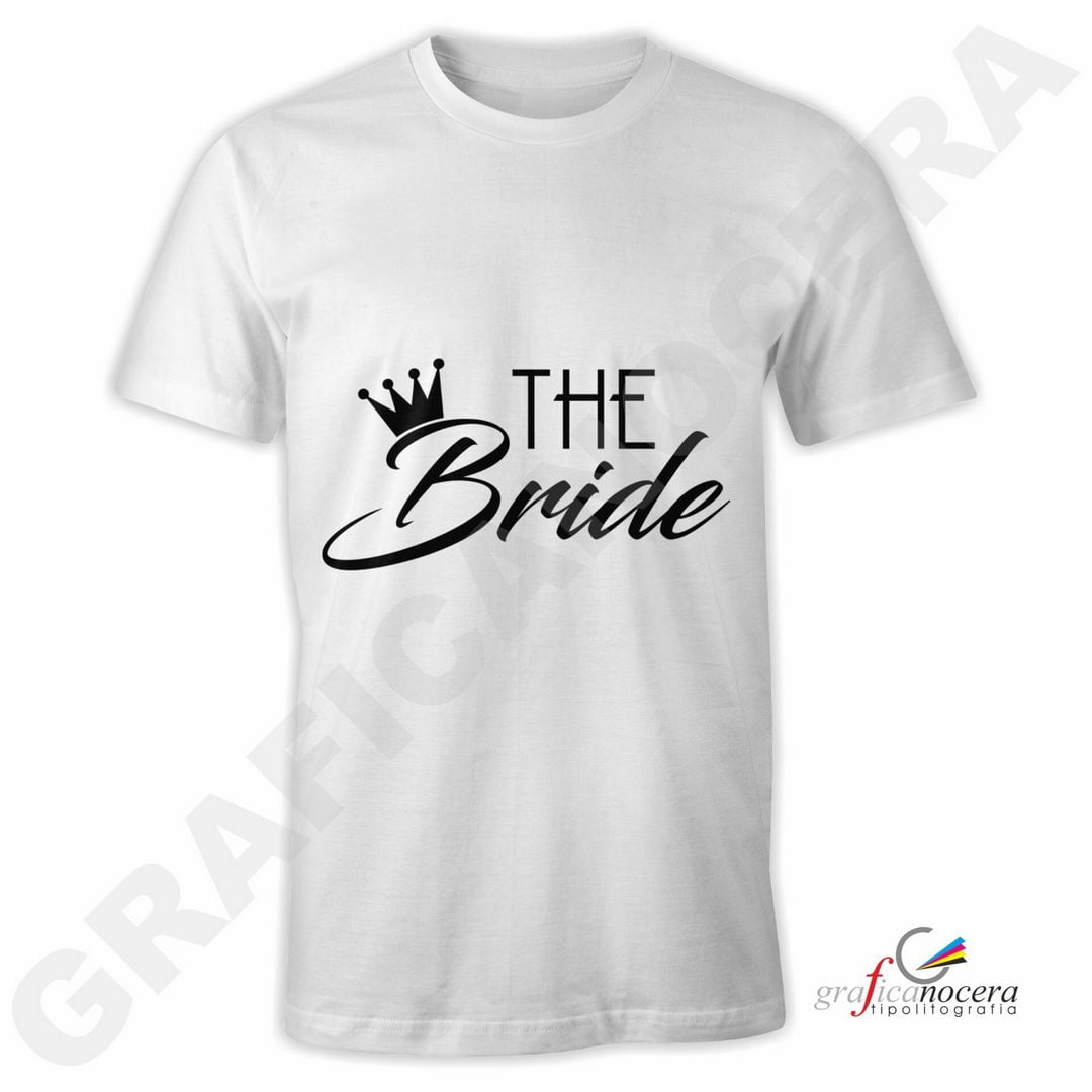 T-Shirt THE BRIDE mod. 2 addio al Nubilato Matrimonio divertente futura sposa party
