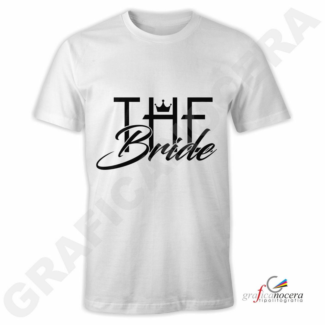 T-Shirt THE BRIDE mod. 3 addio al Nubilato Matrimonio divertente futura sposa party