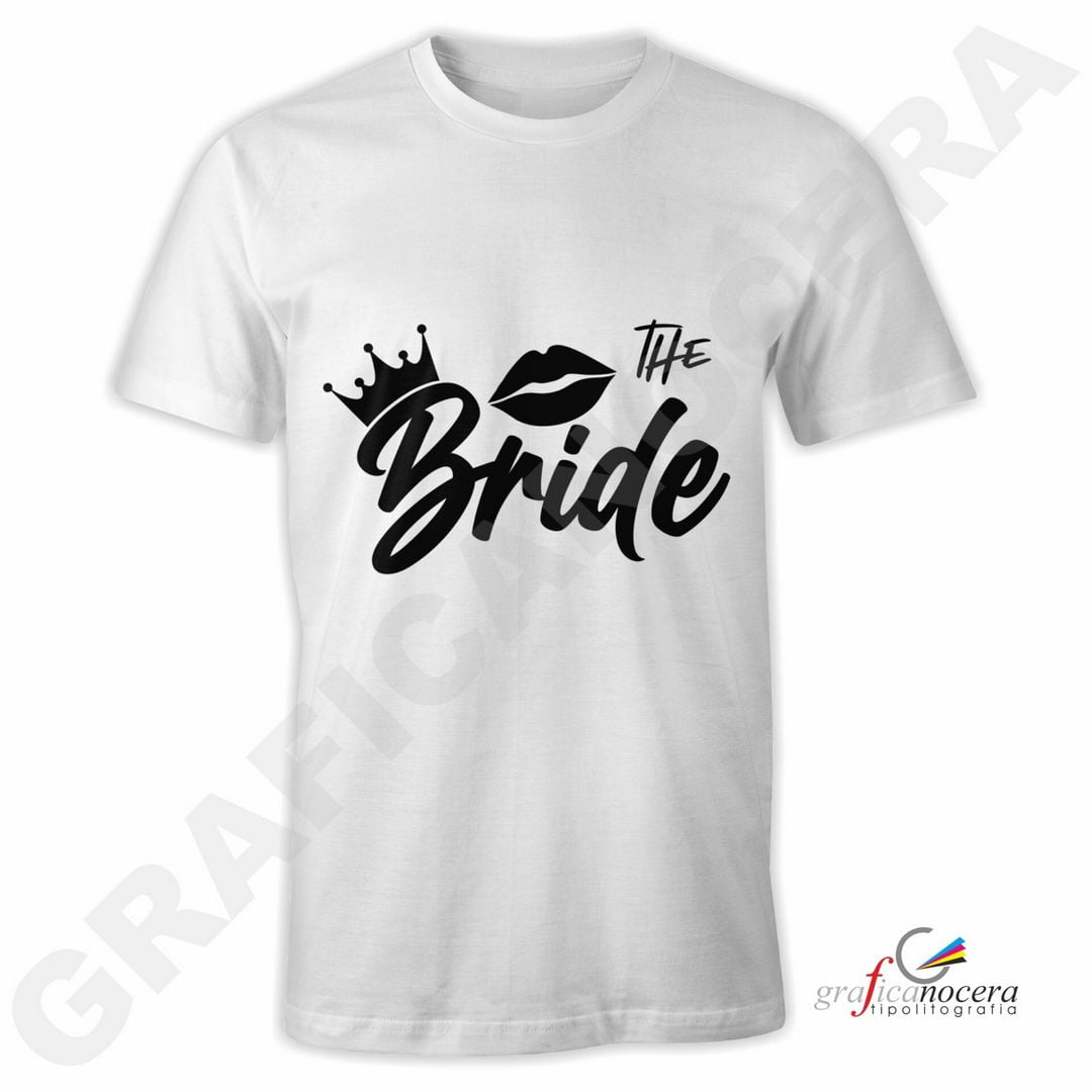T-Shirt THE BRIDE mod. 4 addio al Nubilato Matrimonio divertente futura sposa party