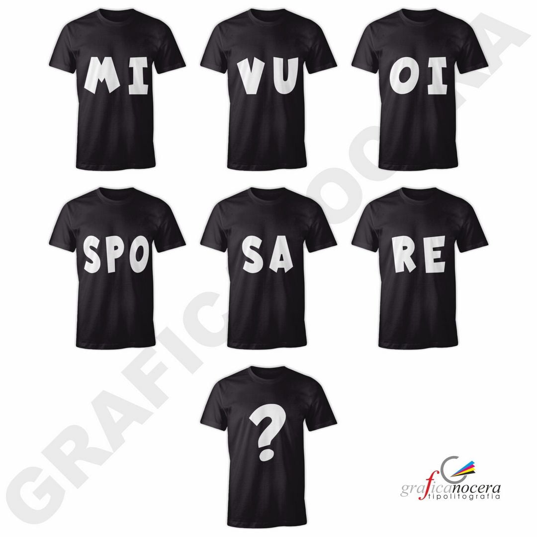 7 T-Shirt Mi Vuoi Sposare sorpresa proposta di matrimonio idea simpatica amore