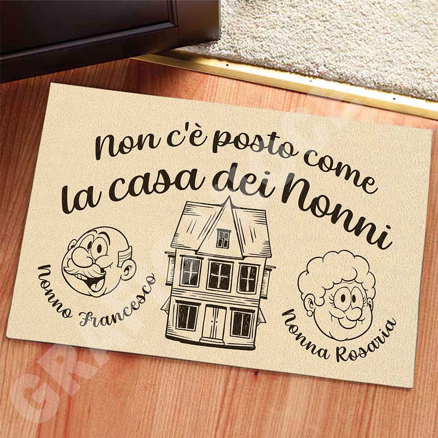 Tappeto in Feltro Festa dei Nonni con Nomi Personalizzati