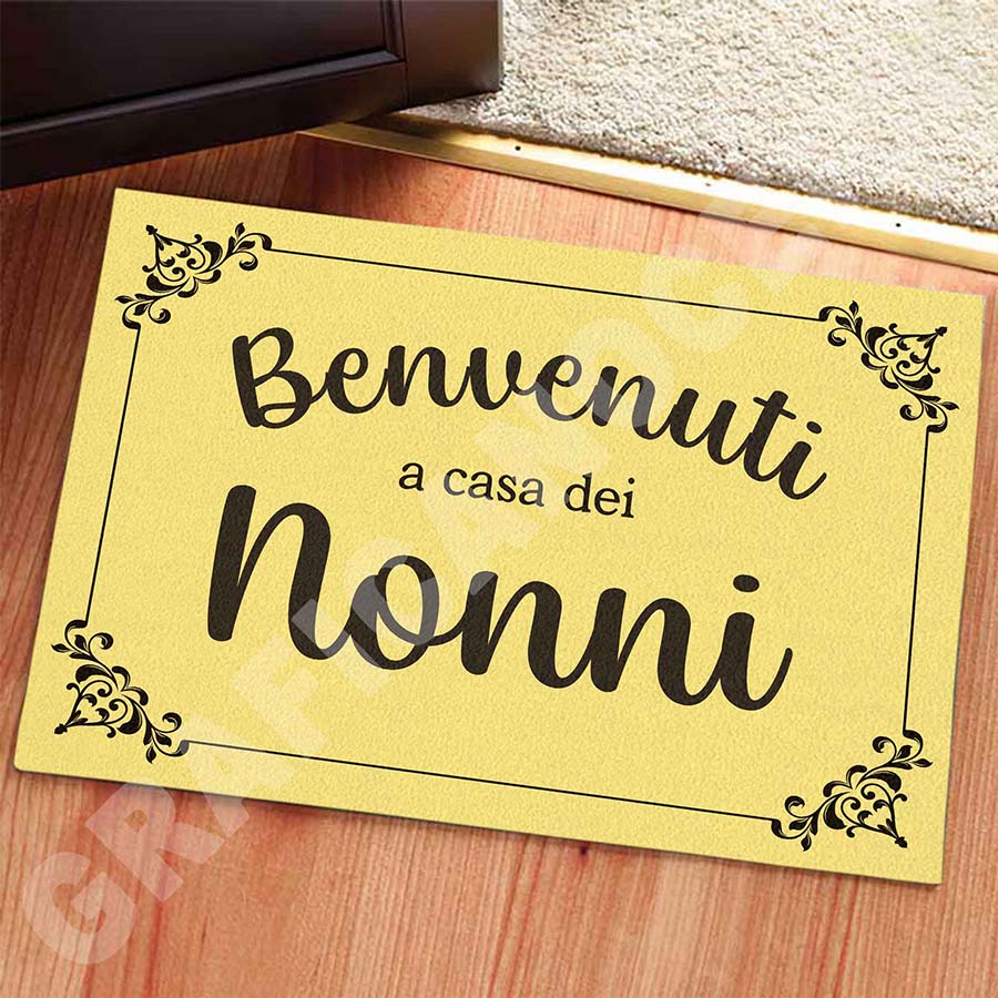 Tappeto in Feltro Festa dei Nonni Benvenuti a casa dei Nonni