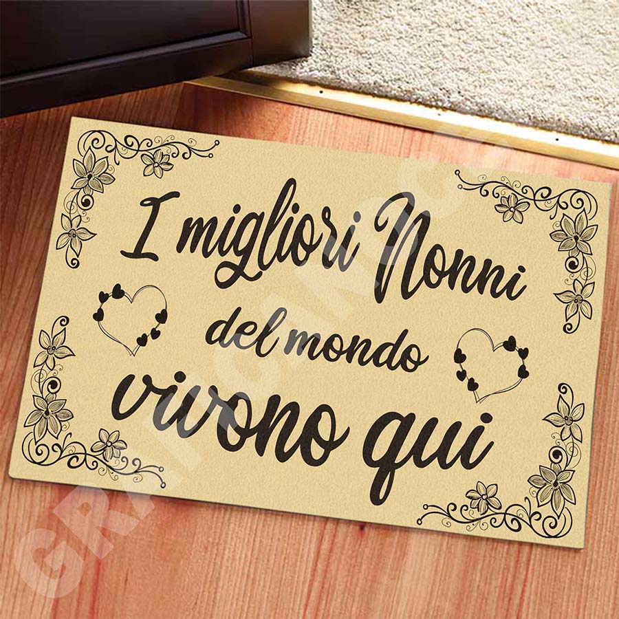 Tappeto in Feltro Festa dei Nonni Migliori Nonni