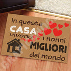 Tappeto in Feltro Festa dei Nonni in questa casa vivono i Nonni migliori del mondo