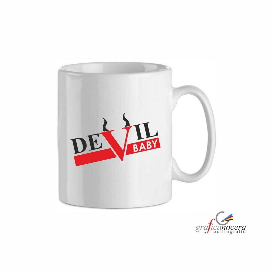 Tazza HALLOWEEN Devil Baby Scherzetto o Dolcetto streghe zucca alta qualità lavabile idea regalo