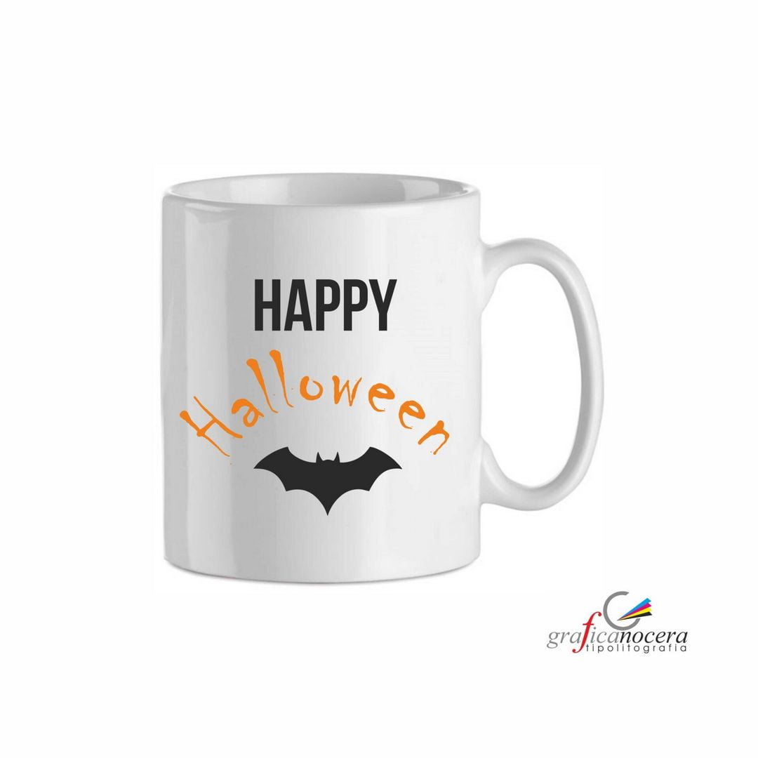 Tazza HAPPY HALLOWEEN Scherzetto o Dolcetto streghe zucca alta qualità lavabile idea regalo
