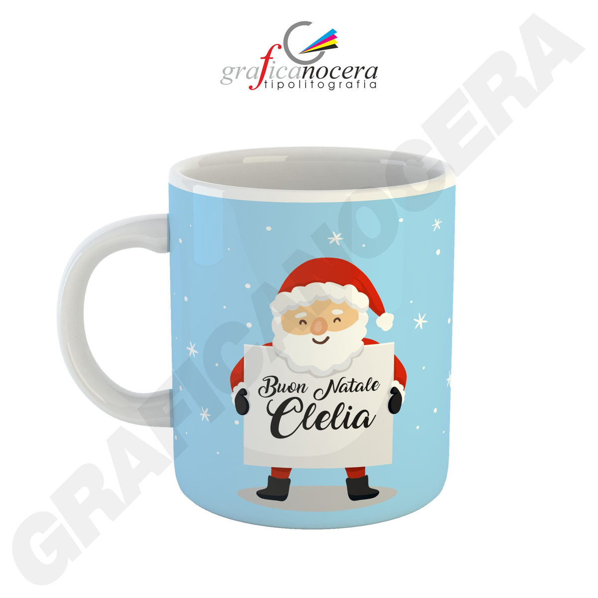 Tazza con nome personalizzato natale idea regalo natalizia