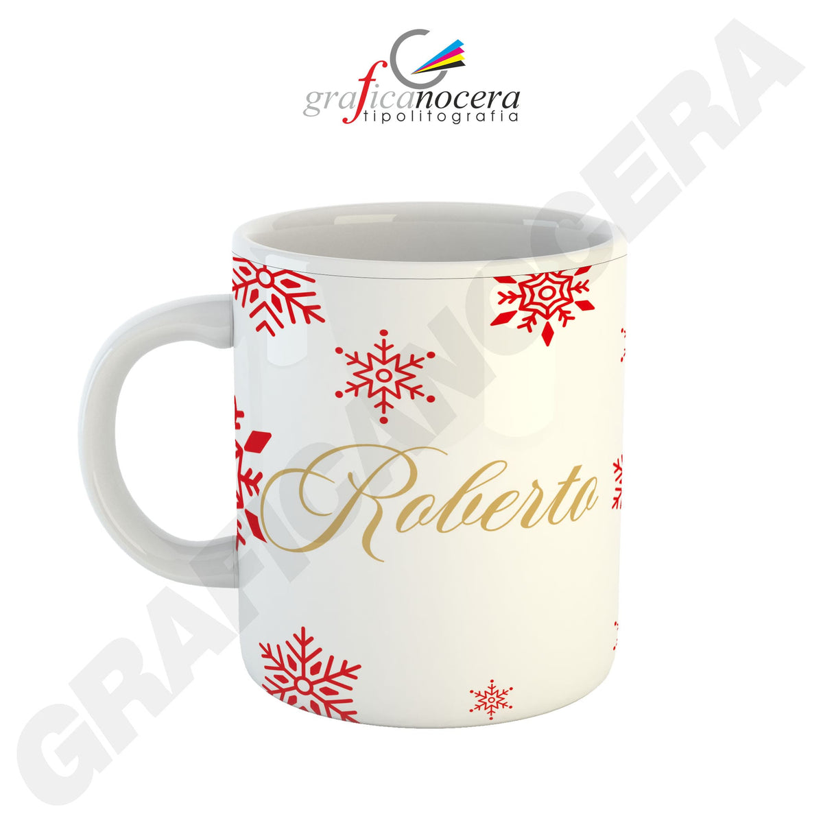 Tazza con nome personalizzato natale idea regalo natalizia