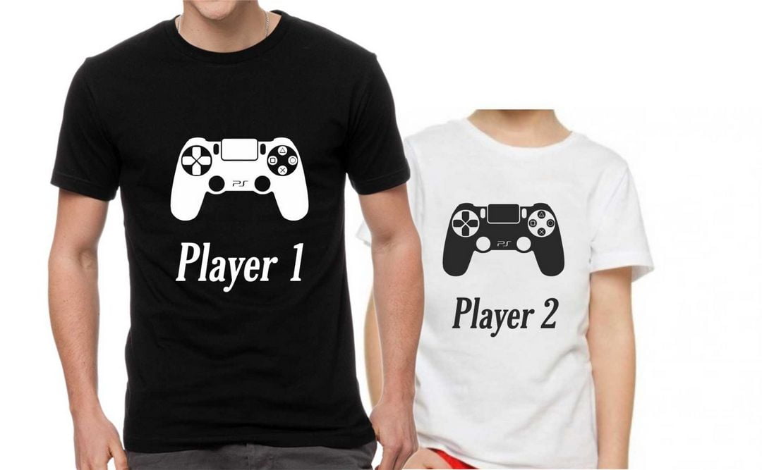Coppia shirt Padre/Figlio Player 1 Player 2
