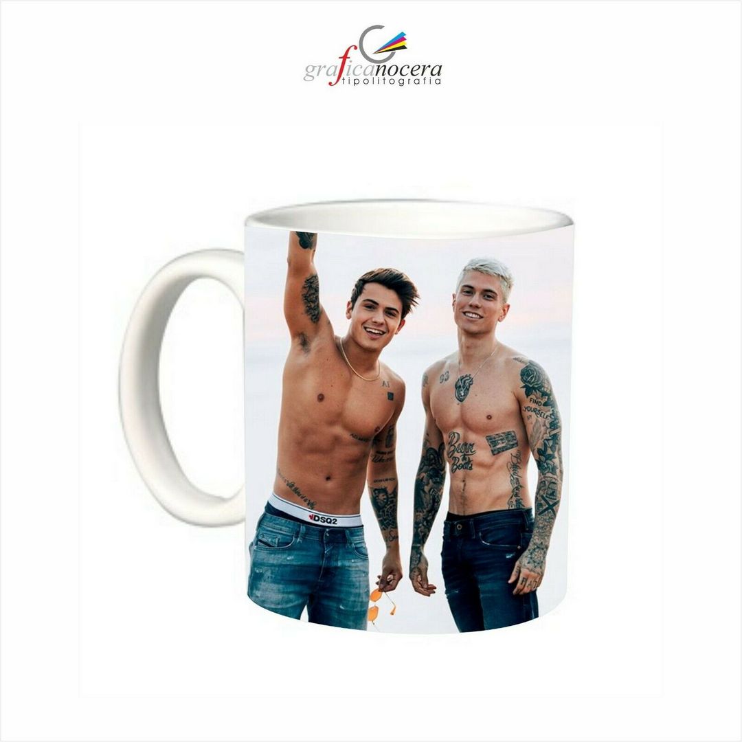 Tazza Benji e Fede musica idoli cucina lavabile alta qualità idea regalo