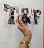Plexiglass personalizzato con FOTO e INIZIALI mod. 2