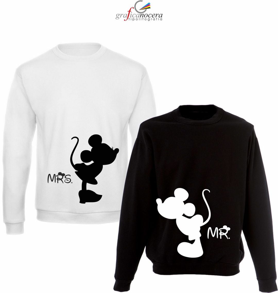 Coppia felpe Minnie/Topolino