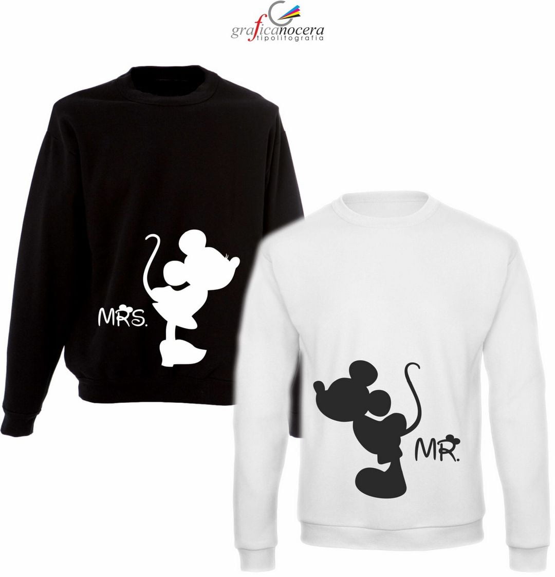 Coppia felpe Minnie/Topolino