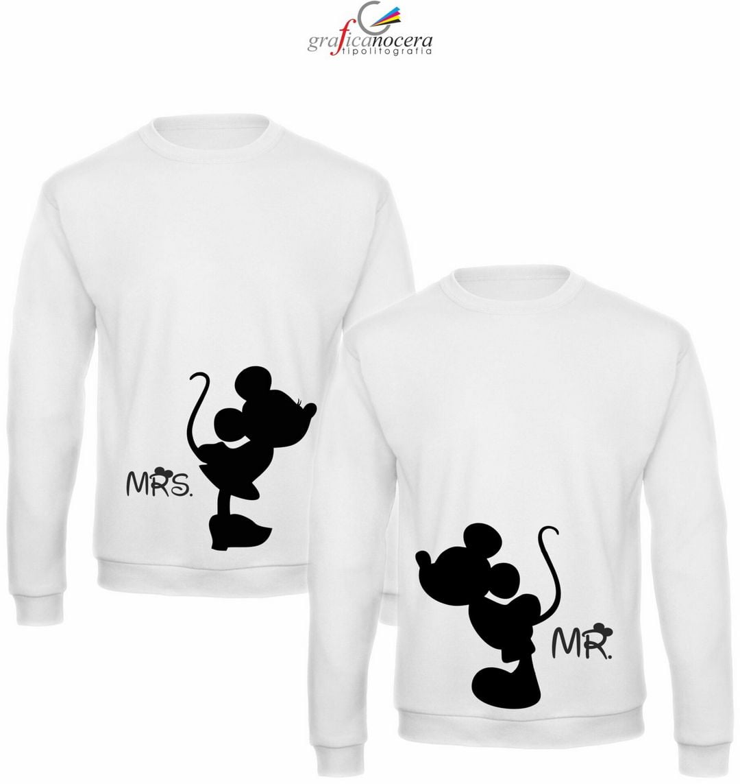 Coppia felpe Minnie/Topolino