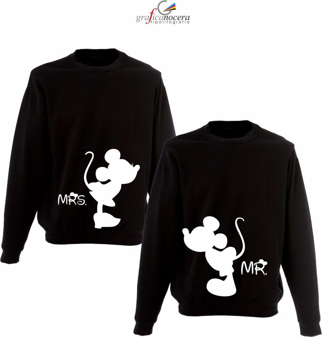 Coppia felpe Minnie/Topolino