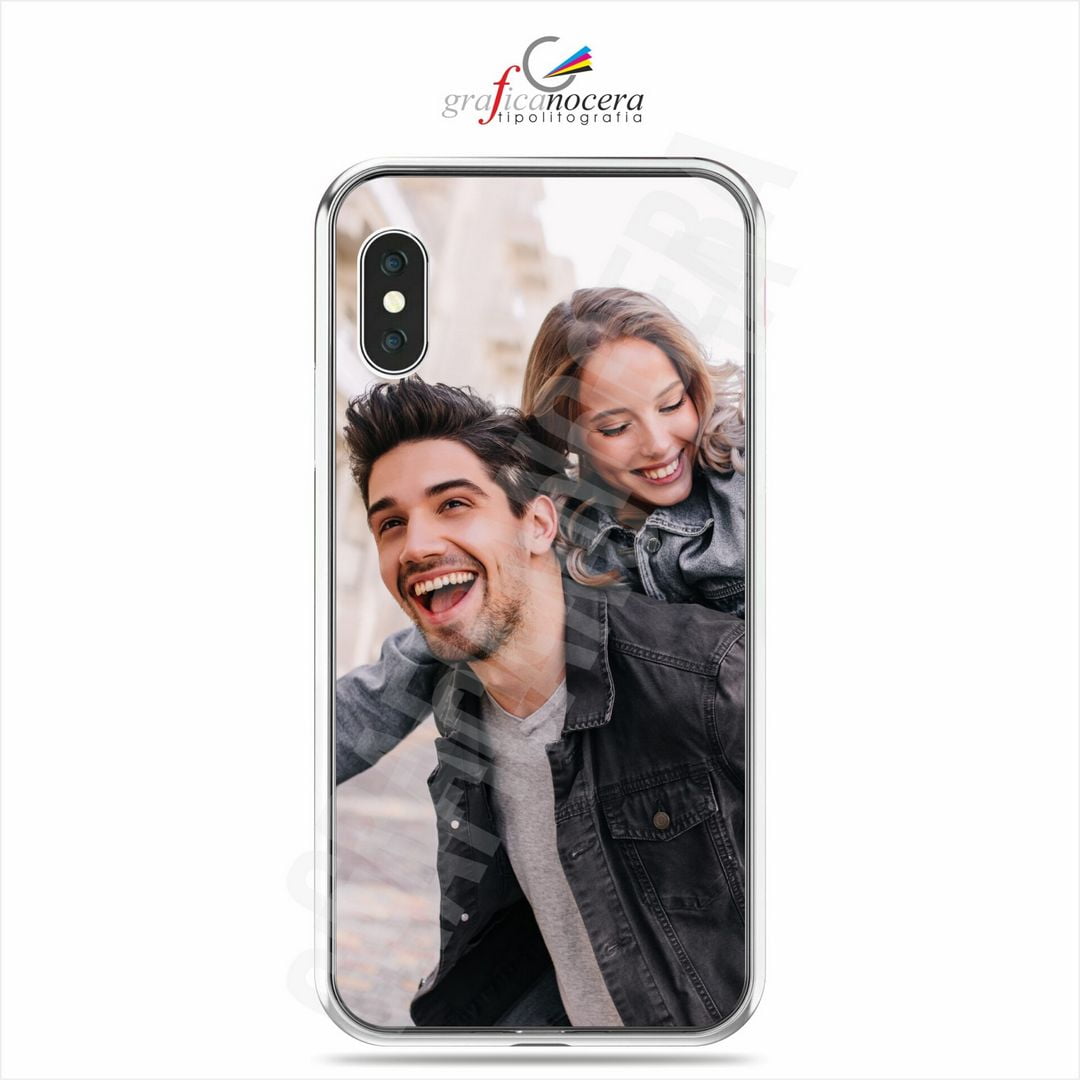 Cover in Gomma Personalizzata con Foto e/o Testo per smartphone Iphone / Samsung / Huawei / Xiaomi
