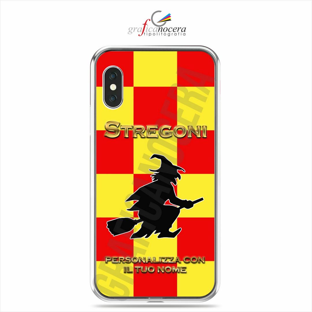 Cover in Gomma Benevento Personalizzata con Nome per smartphone Iphone / Samsung / Huawei / Xiaomi