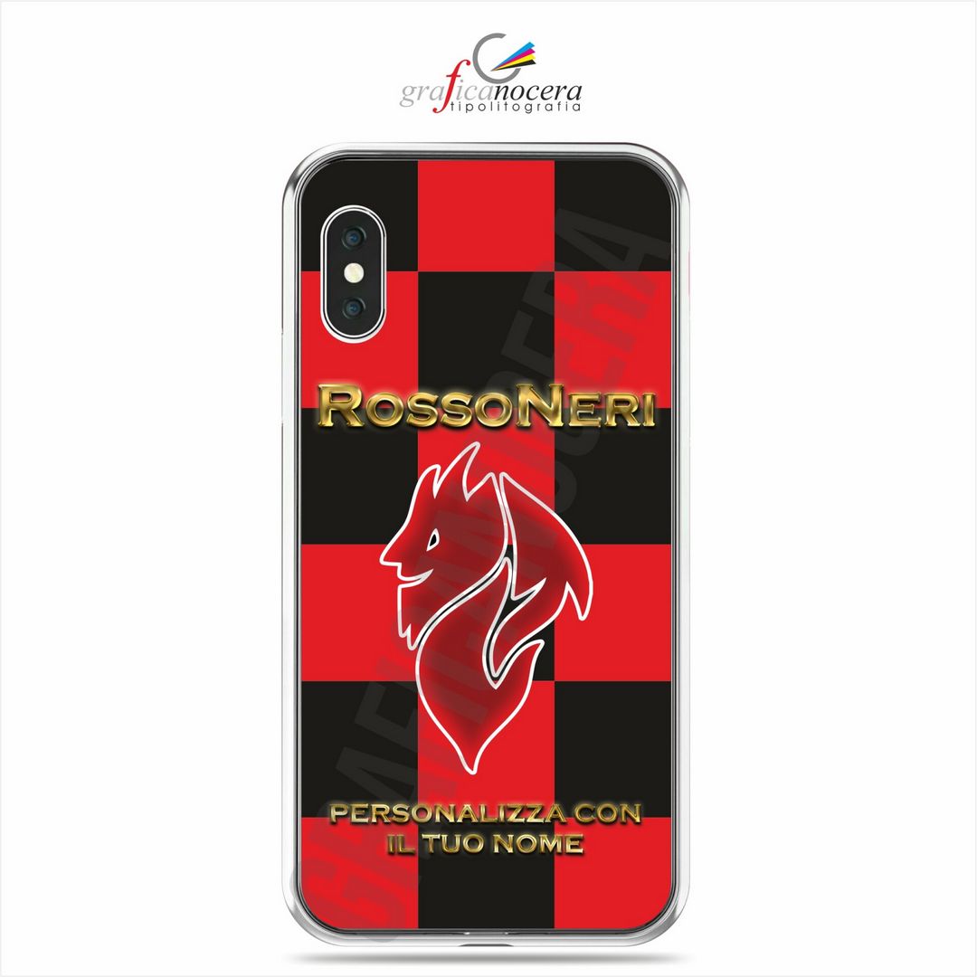 Cover in Gomma Milan Personalizzata con Nome per smartphone Iphone / Samsung / Huawei / Xiaomi