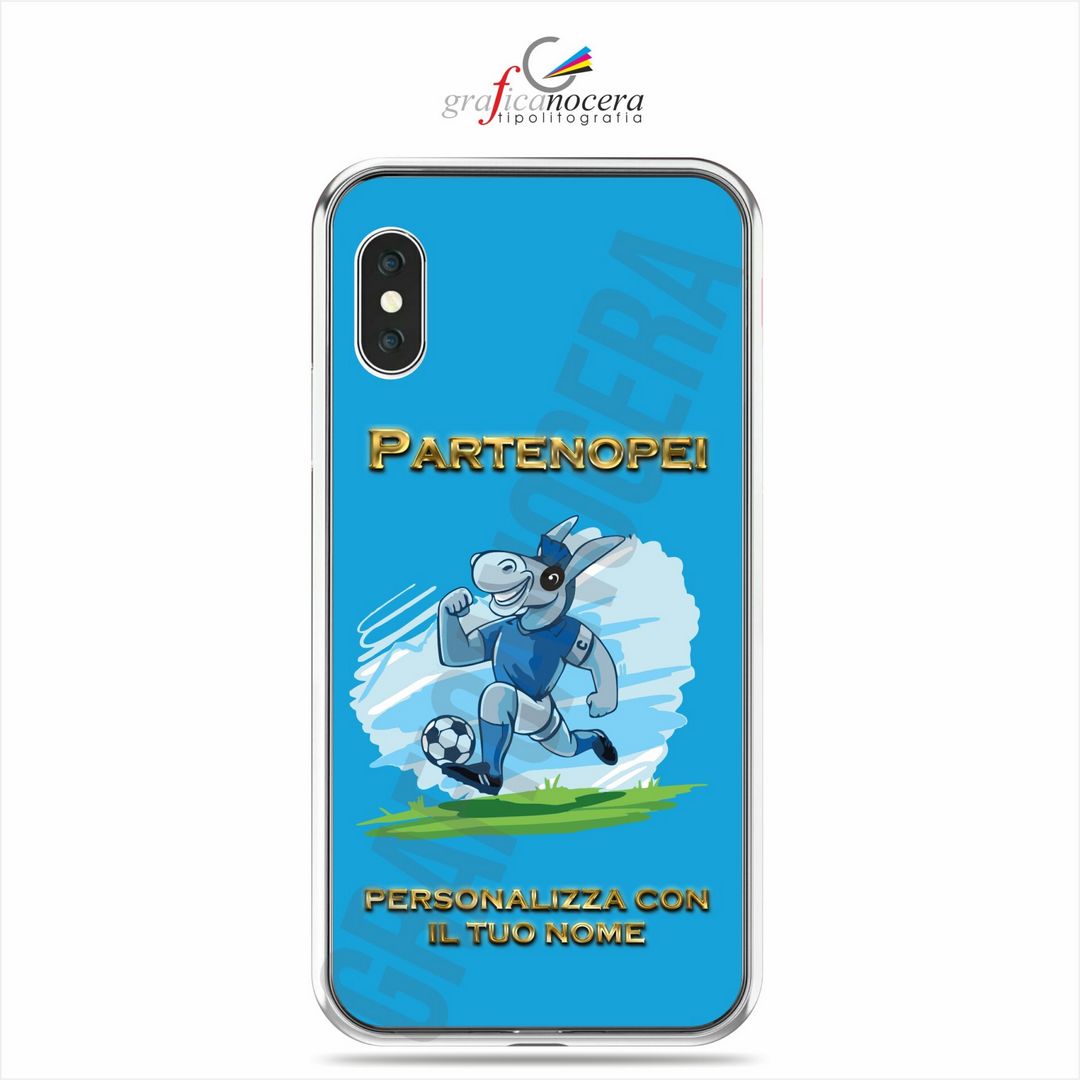 Cover in Gomma Napoli Personalizzata con Nome per smartphone Iphone / Samsung / Huawei / Xiaomi
