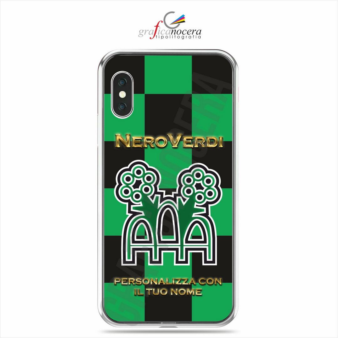 Cover in Gomma Sassuolo Personalizzata con Nome per smartphone Iphone / Samsung / Huawei / Xiaomi