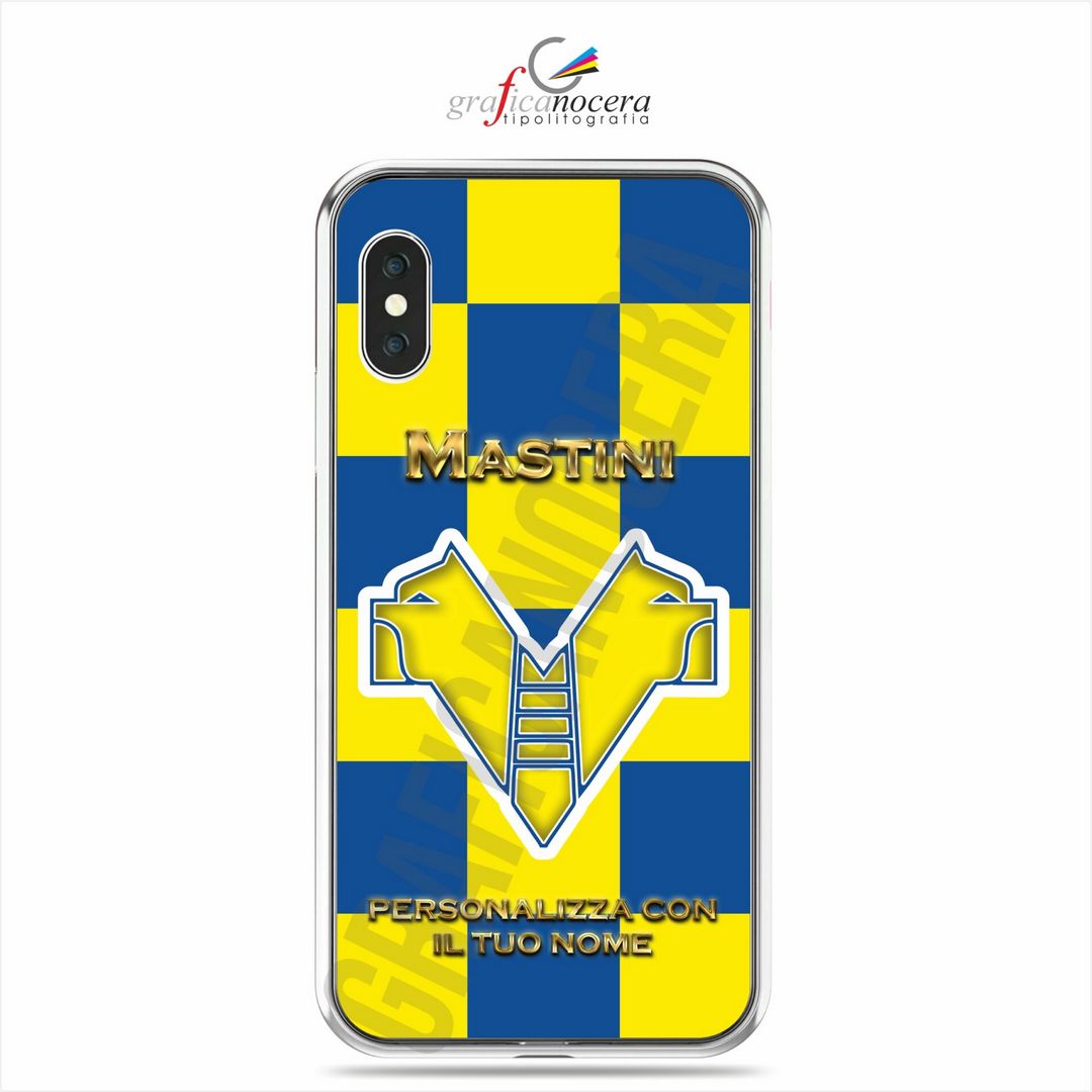 Cover in Gomma Hellas Verona Personalizzata con Nome per smartphone Iphone / Samsung / Huawei / Xiaomi