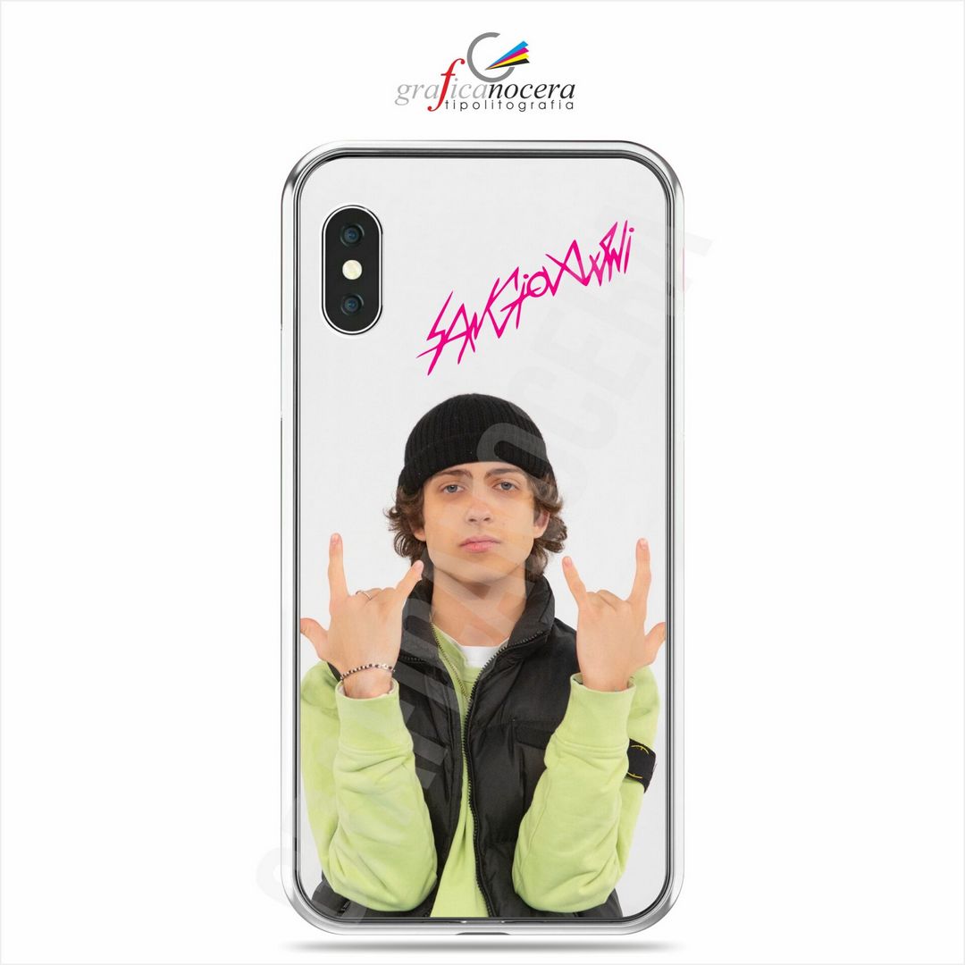 Cover in Gomma Sangiovanni cantante amici per smartphone Iphone / Samsung / Huawei / Xiaomi
