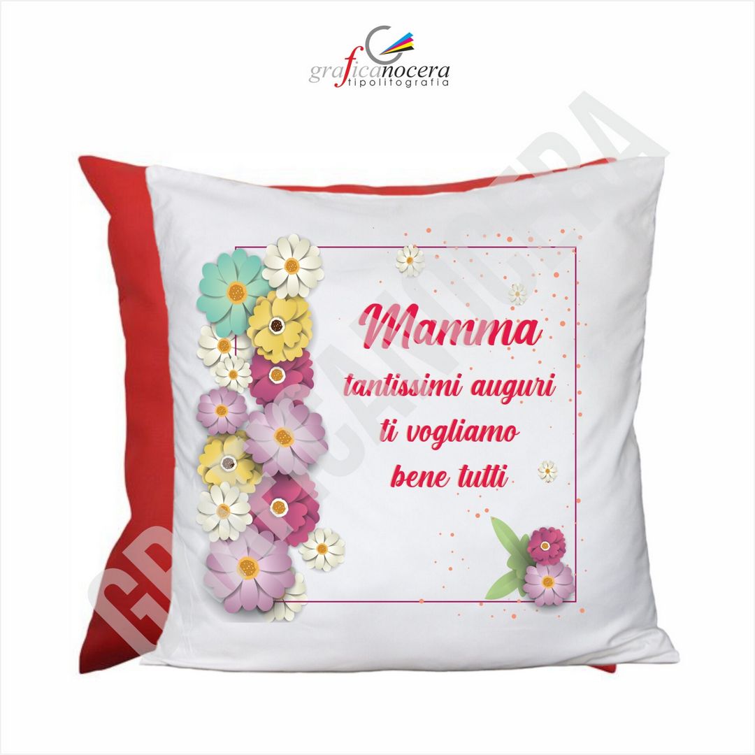 Cuscino Quadrato Festa della Mamma Ti Vogliamo Bene idea regalo