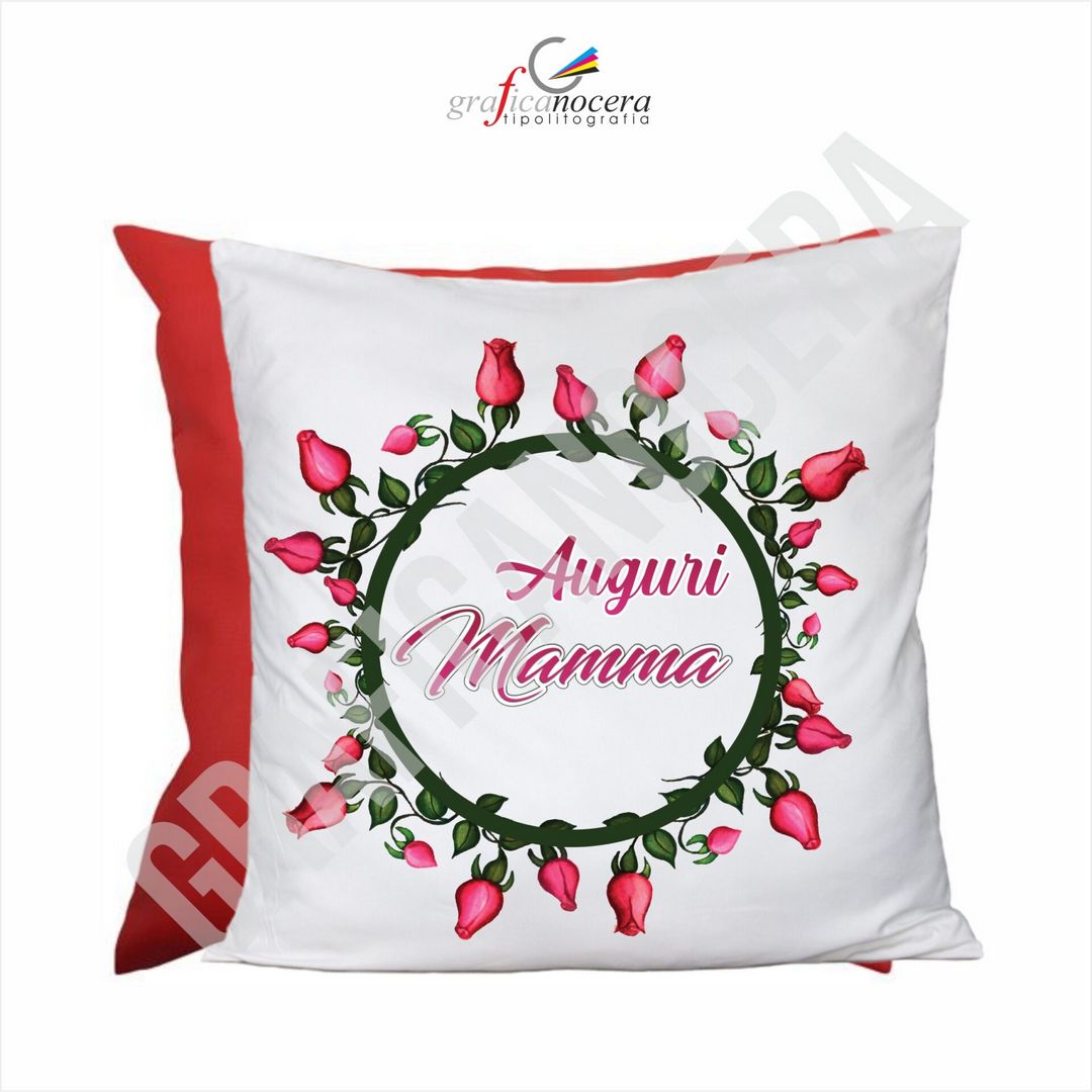 Cuscino Quadrato Festa della Mamma Auguri idea regalo