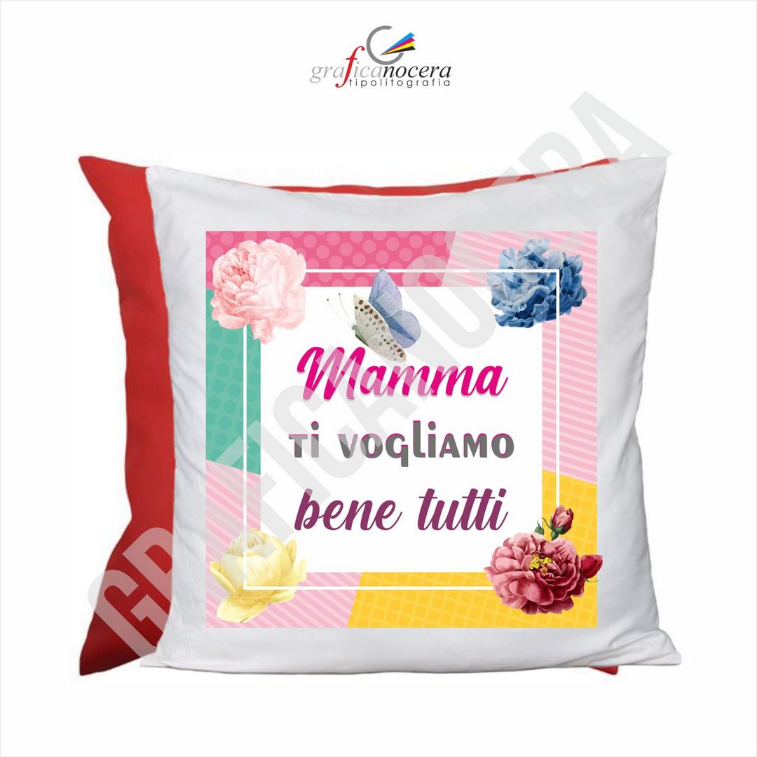Cuscino Quadrato Festa della Mamma Ti Vogliamo Bene idea regalo