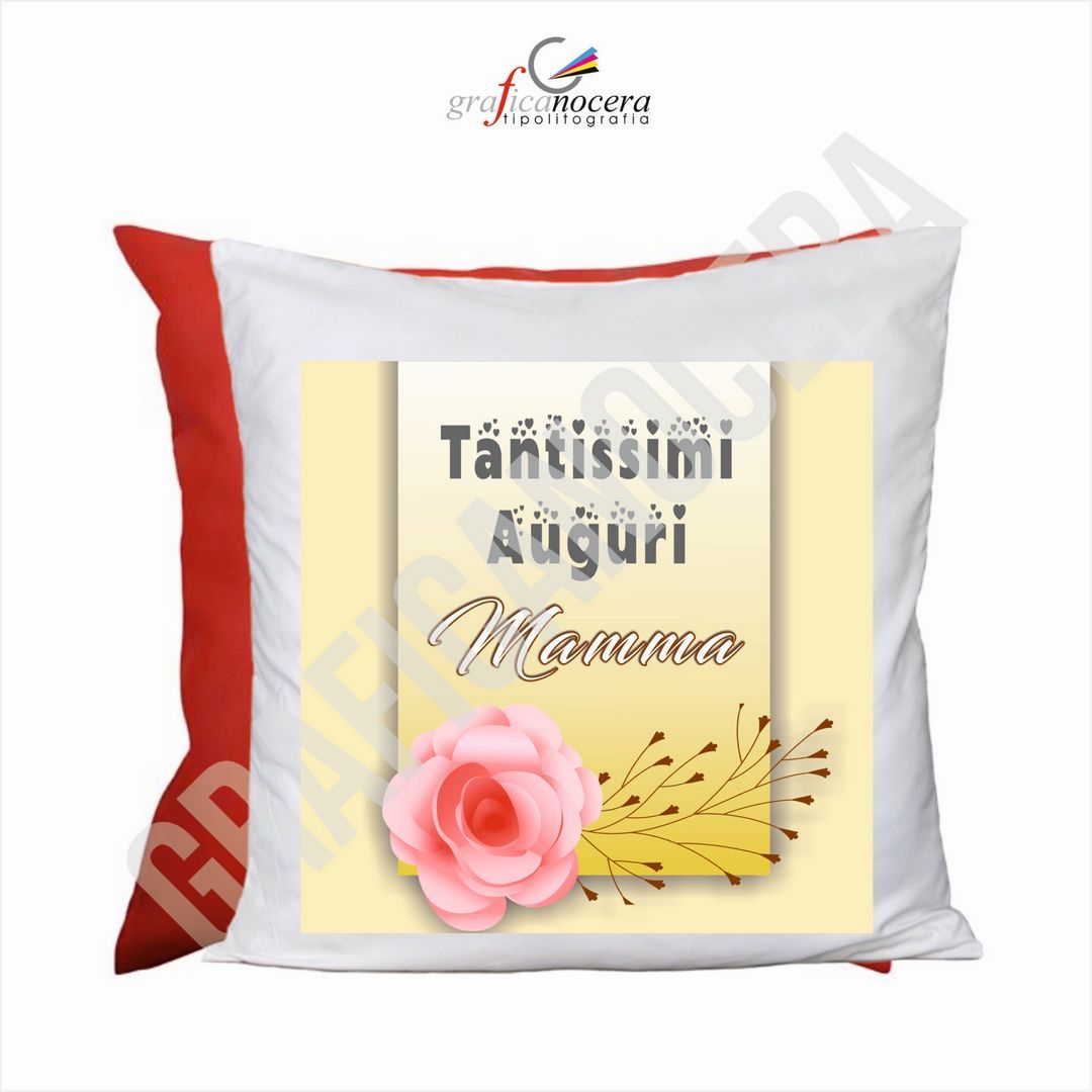 Cuscino Quadrato Festa della Mamma Tantissimi Auguri idea regalo