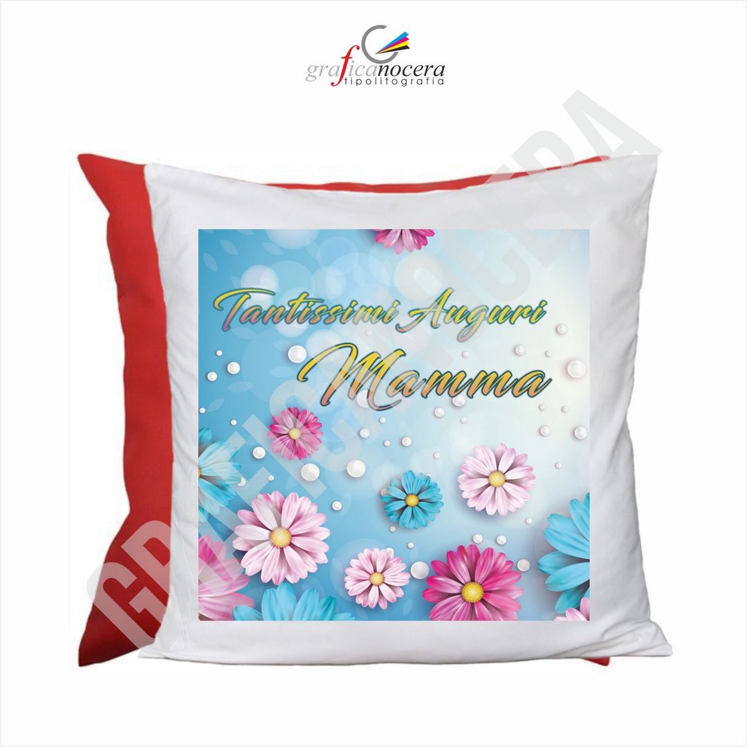 Cuscino Quadrato Festa della Mamma Tantissimi Auguri idea regalo