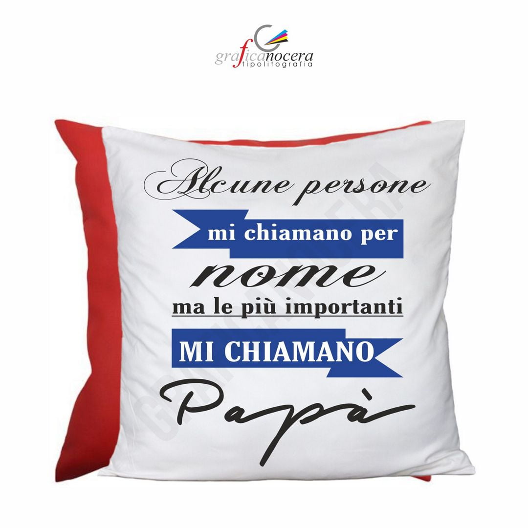 Cuscino Quadrato Festa del Papà Le Persone più Importanti mi chiamano Papà idea regalo