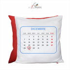Cuscino Quadrato con calendario 2026 personalizzato Amore idea regalo
