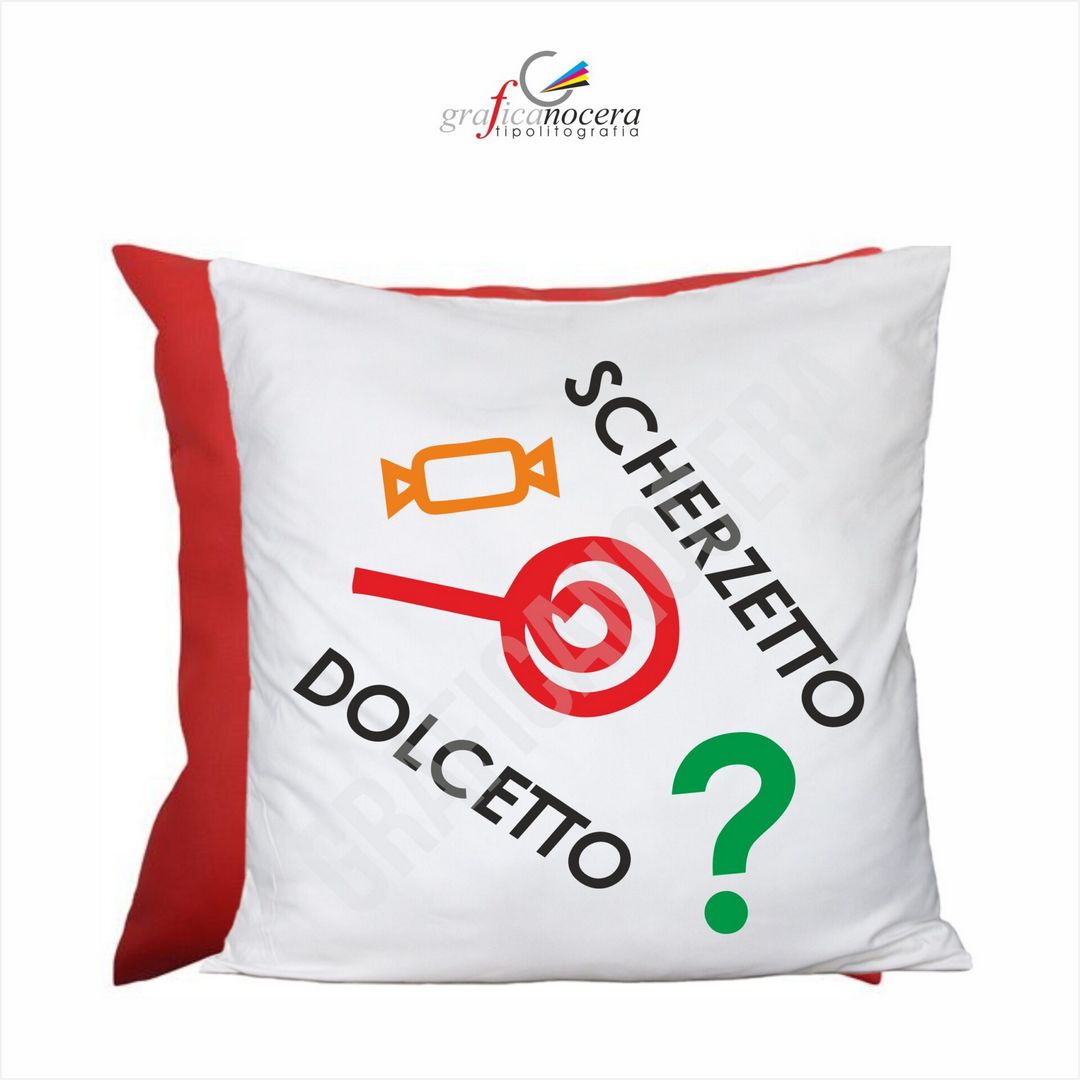 Cuscino Quadrato arredo HALLOWEEN Scherzetto o Dolcetto zucca idea regalo