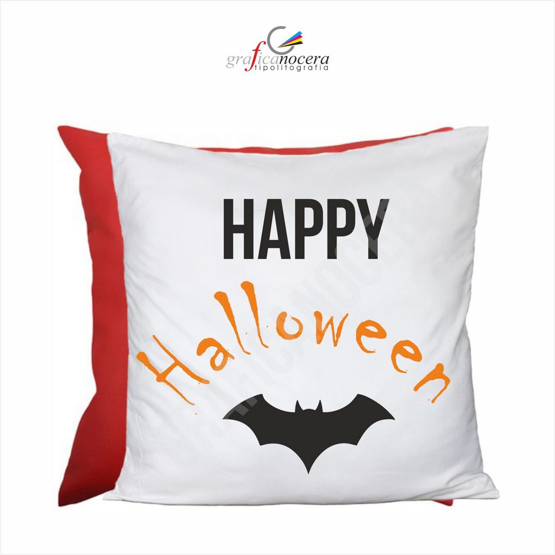 Cuscino Quadrato arredo Happy HALLOWEEN Scherzetto o Dolcetto zucca idea regalo