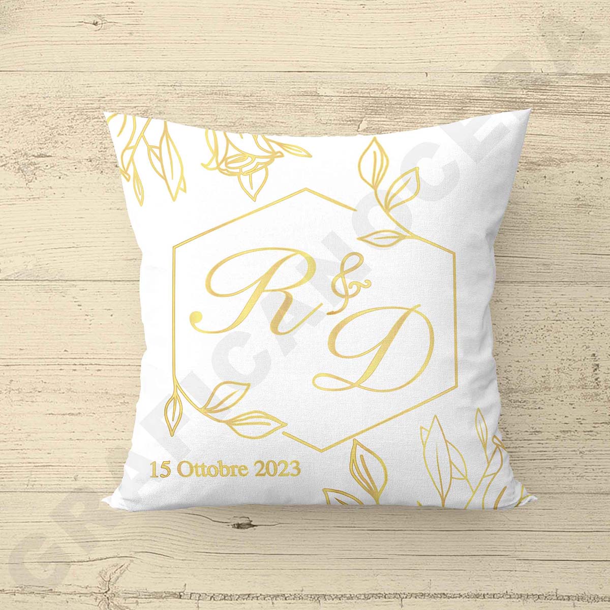 Cuscino Personalizzato Ricordo Matrimonio 08
