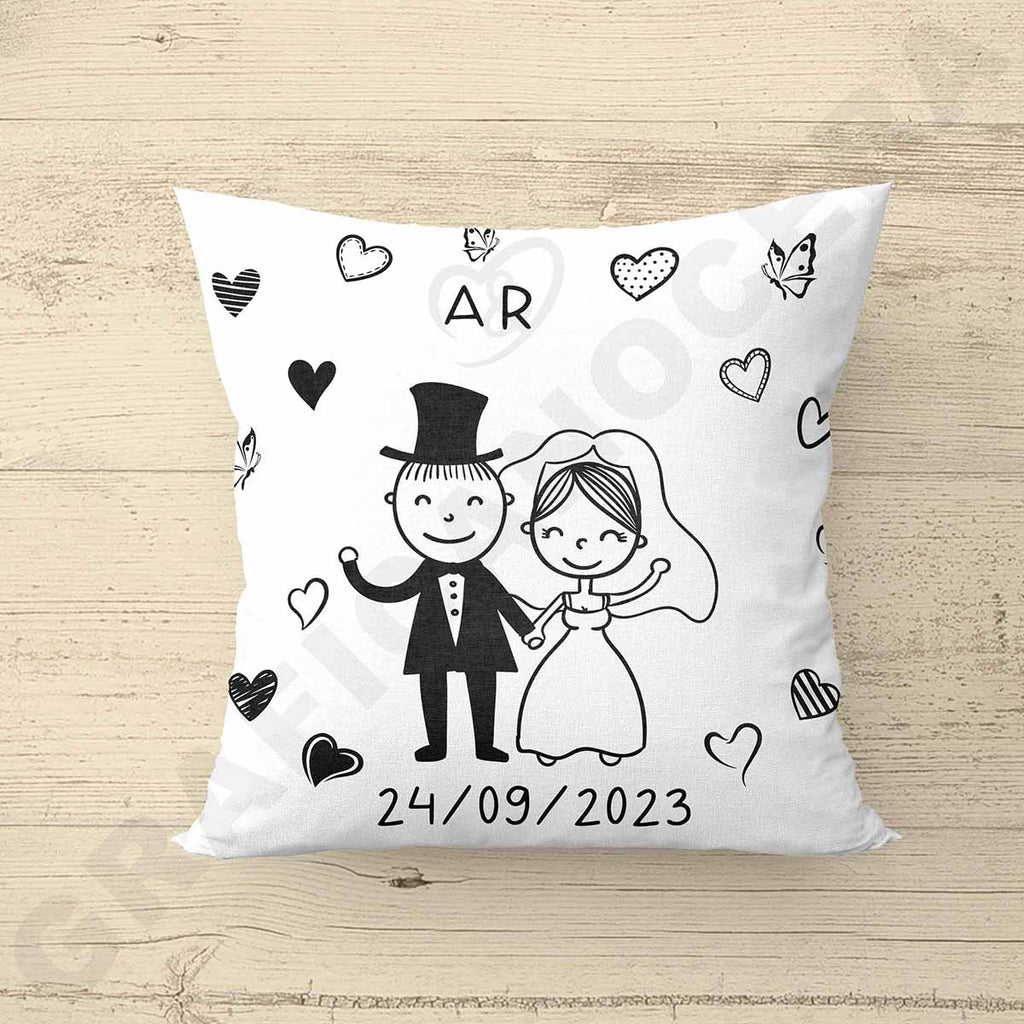 Cuscino Personalizzato Ricordo Matrimonio 05