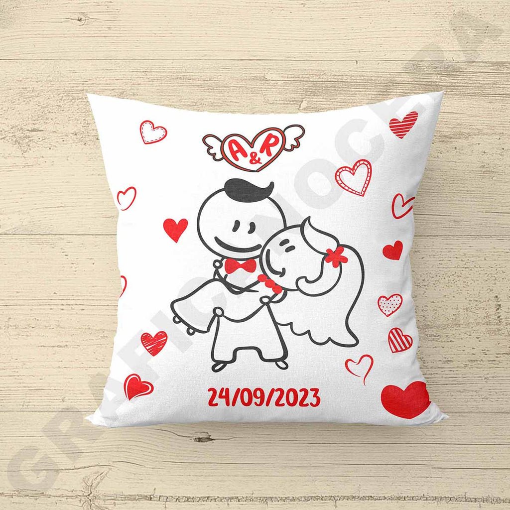 Cuscino Personalizzato Ricordo Matrimonio 04