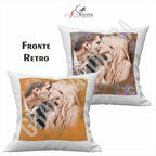 Cuscino Quadrato con Foto Personalizzata Fronte Retro idea regalo