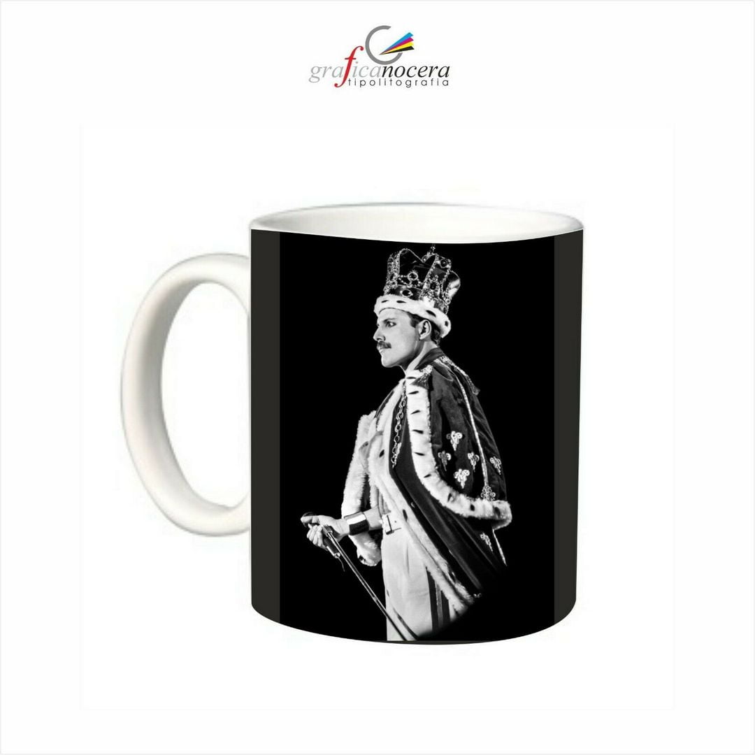 Tazza FREDDIE MERCURY queen rock band musica lavabile alta qualità idea regalo