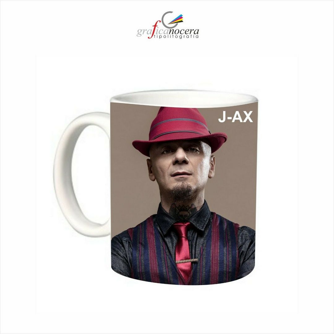 Tazza J-AX cantante rap hip hop musica idolo lavabile alta qualità idea regalo
