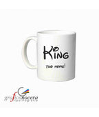 TAZZA "KING" personalizza con il tuo nome ceramica sublimatica cucina lavabile