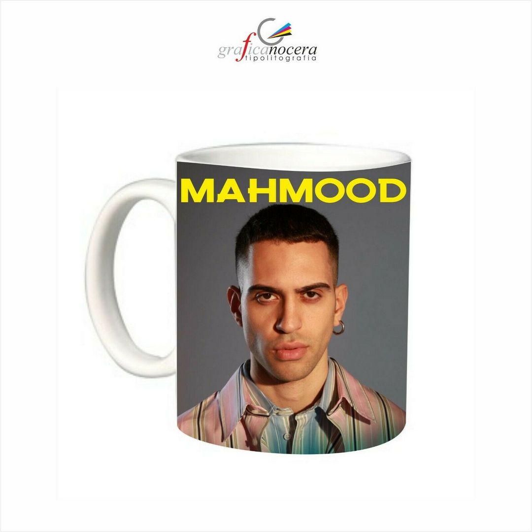 Tazza MAHMOOD cantante sanremo musica idolo lavabile alta qualità idea regalo